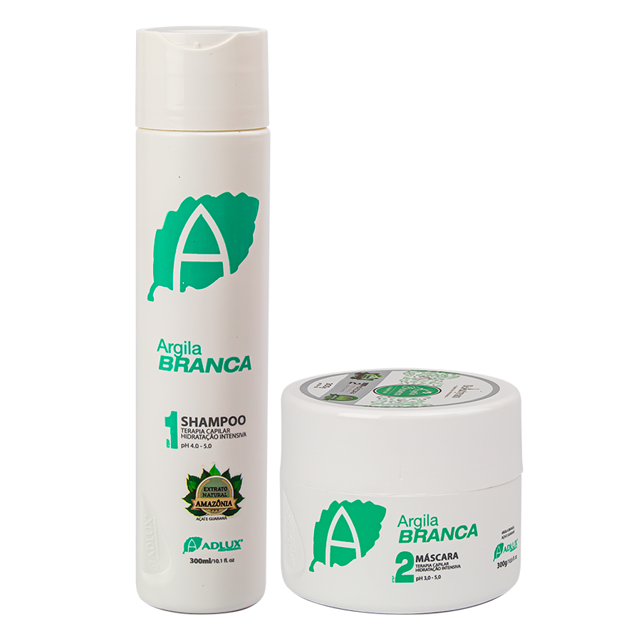 Kit Argila Branca Manutenção - 2 Passos