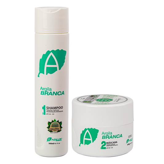 Kit Argila Branca Manutenção - 2 Passos